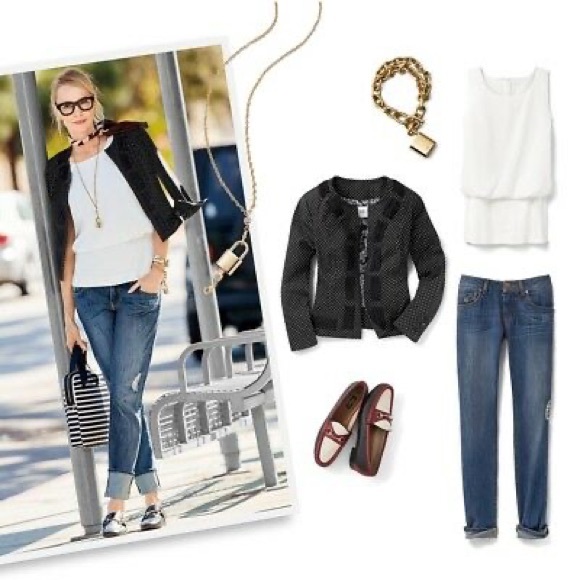 Cabi Black & White Dot Blazer - Picture 2 of 11